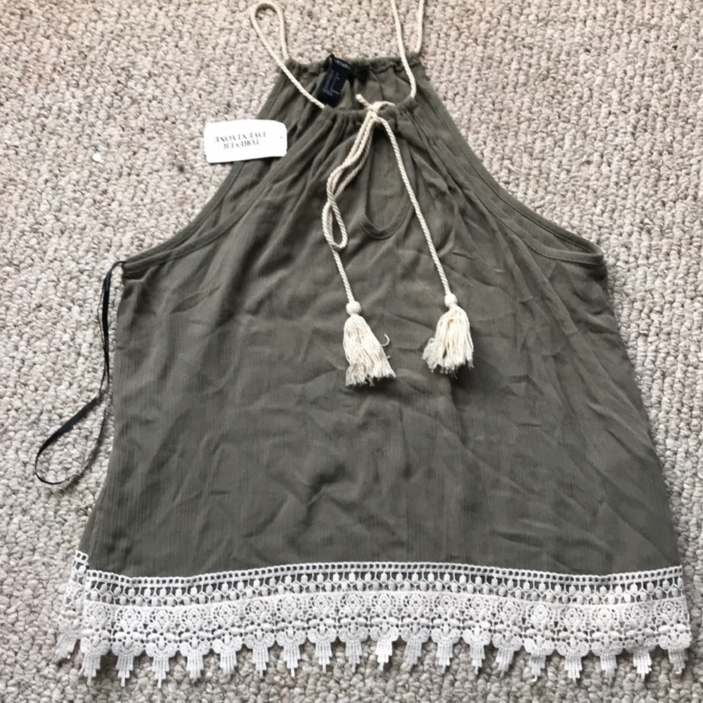 Olive tank top